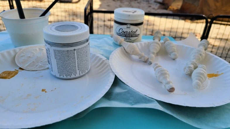 paint spindle ornaments