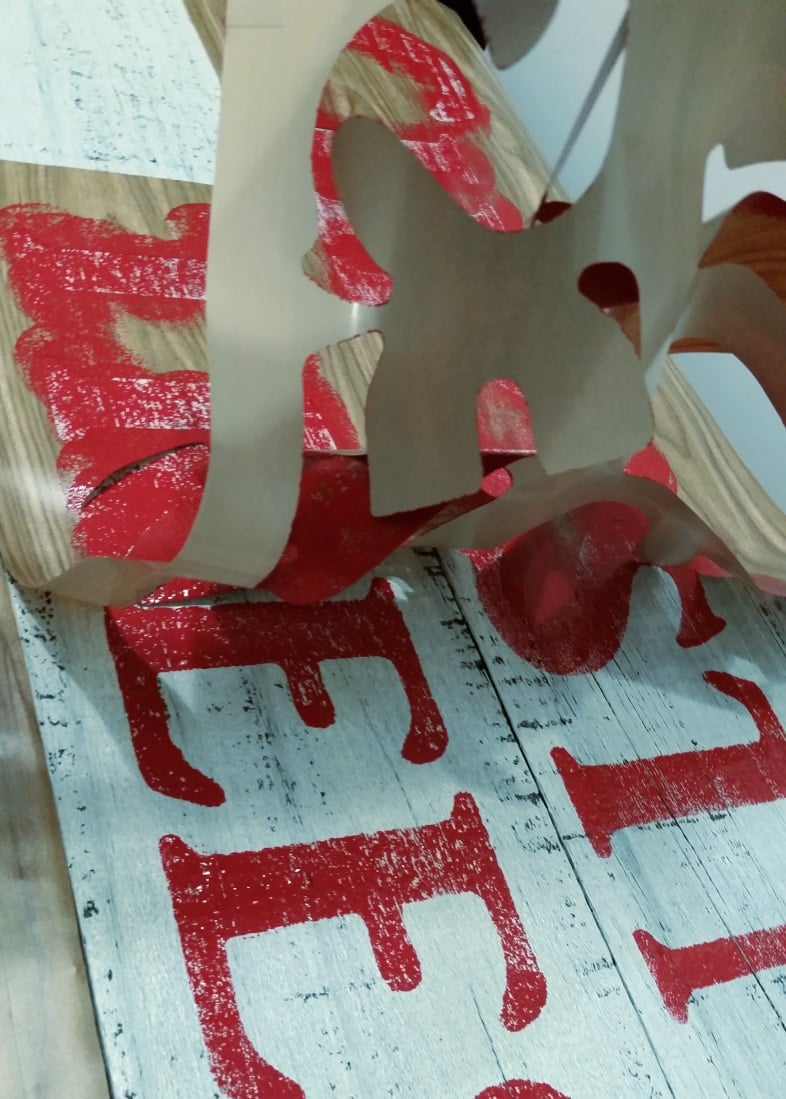 remove dontact paper stencil