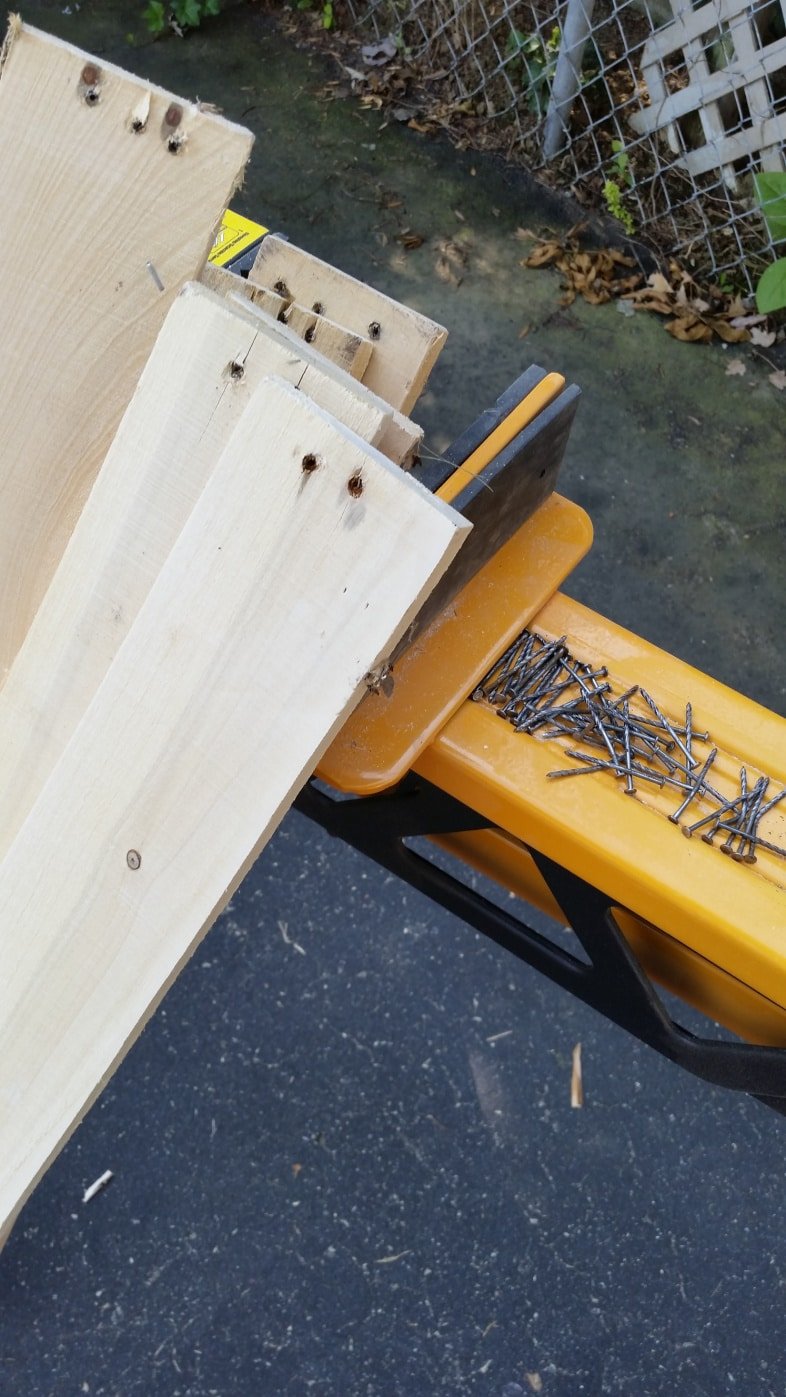 sanded pallet boards