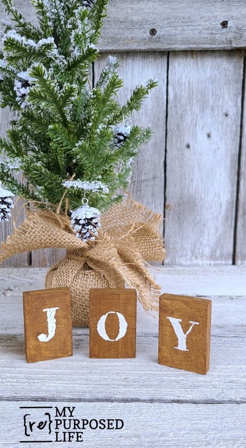 scrap wood blocks JOY MyRepurposedLife scrap wood blocks JOY MyRepurposedLife