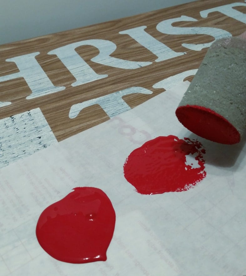 use contact paper for stenciling with foam pouncers