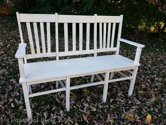 Repurposed Chair Bench