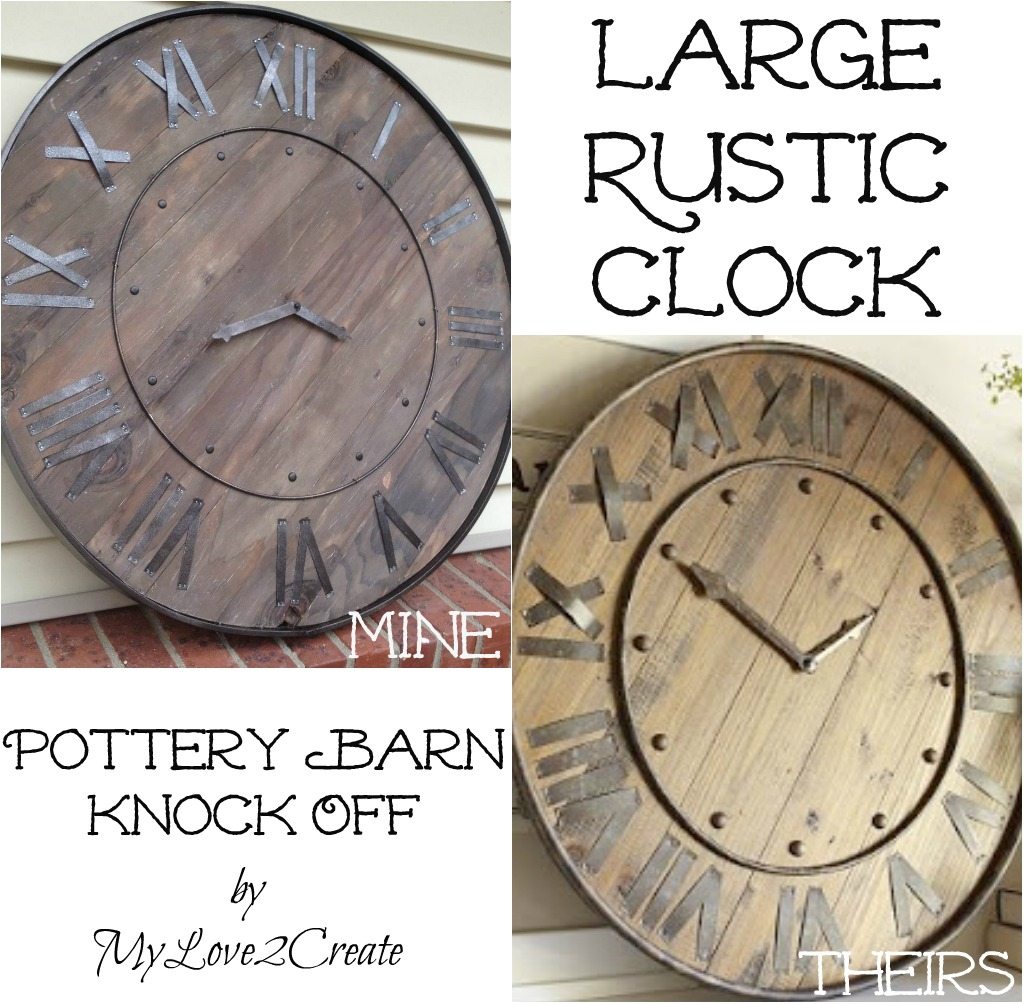 Large Rustic Clock