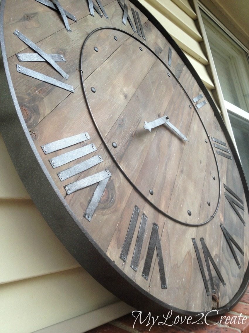 Large 10.5" Wall Clock 2286 RUSTIC OLD WOOD Clock 