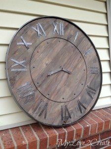 Large Rustic Clock