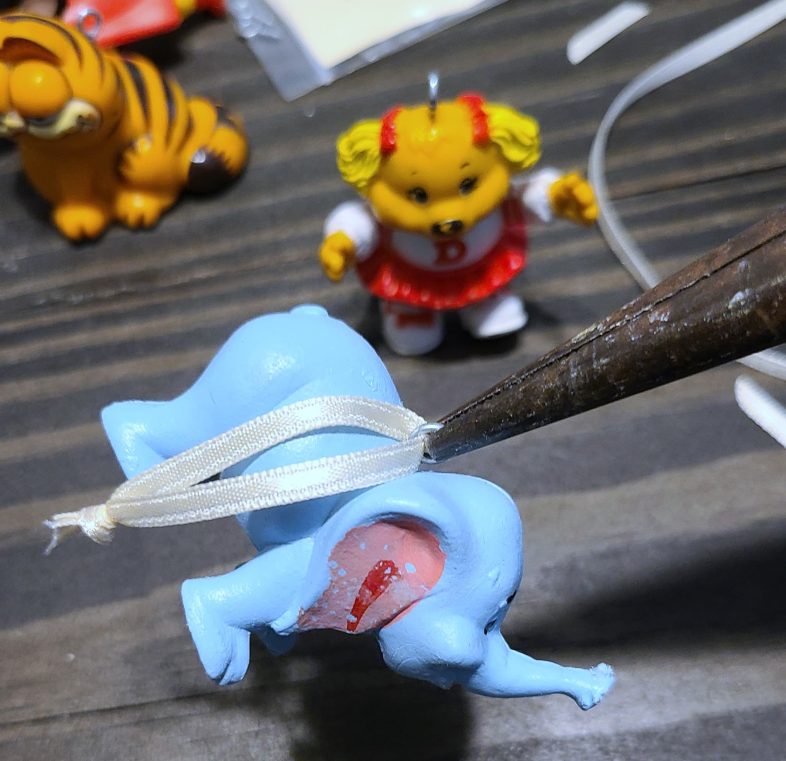 secure screw eye with needle nose pliers