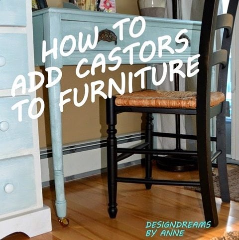 How to add castors to furniture1