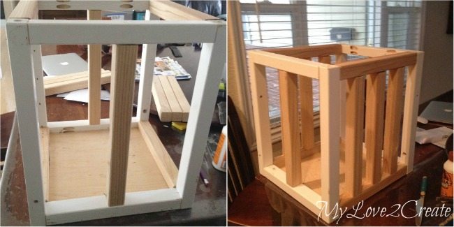 adding 2x2 boards onto crate