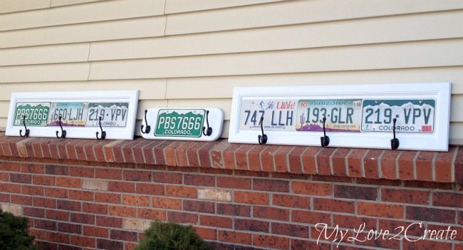 license plates before