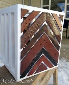 MyLove2Create leather belt crate