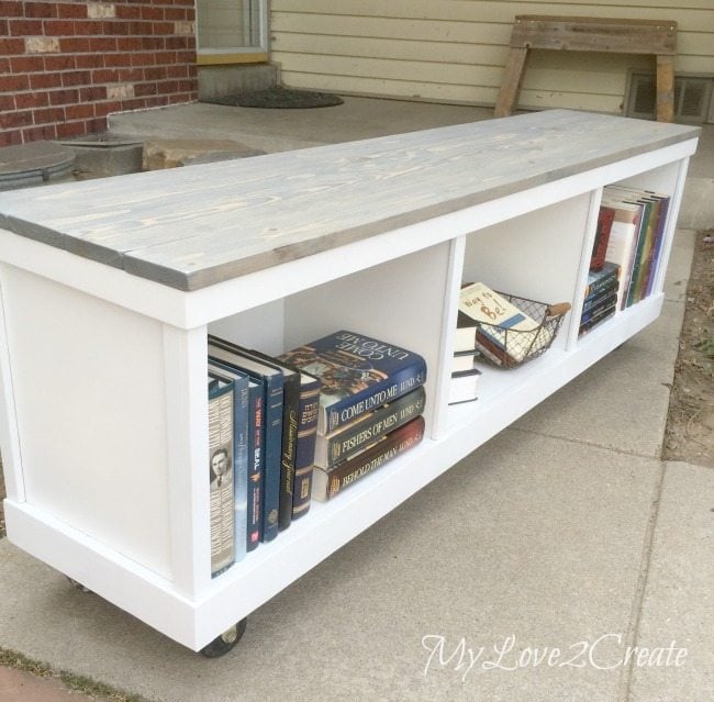Cheap Cabinet into Nice Bench