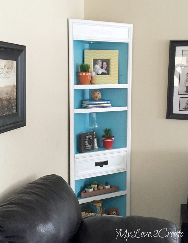 MyLove2Create, corner cabinet makeover from the left