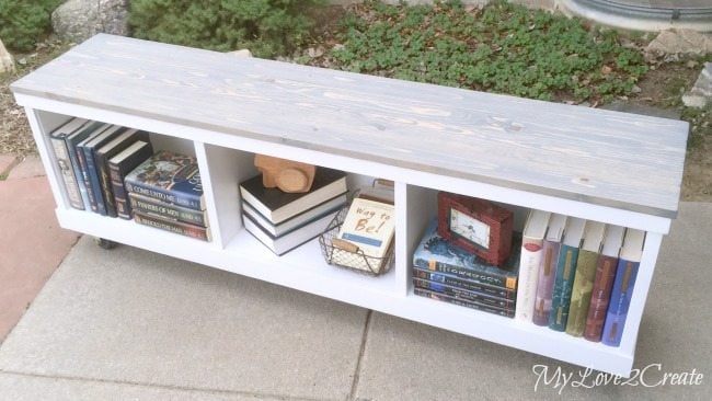 Cheap cabinet into nice bench