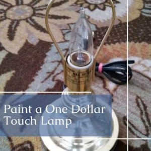 paint a $1 thrift store touch lamp