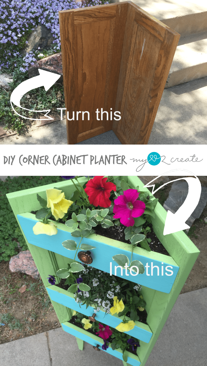 DIY Corner Planter