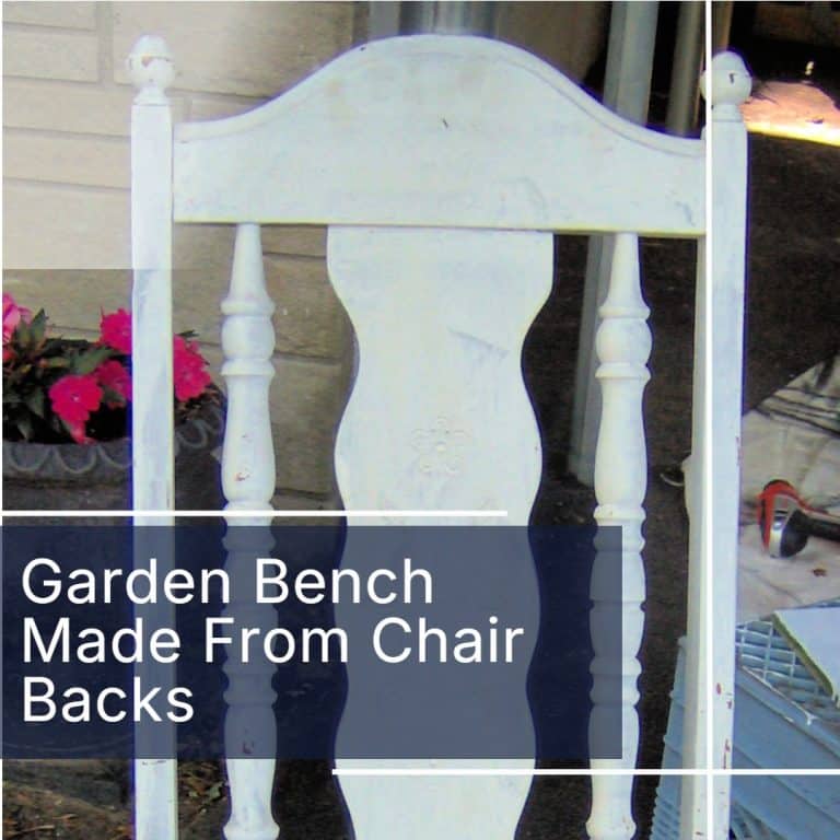 Garden Bench made from Repurposed Chairs