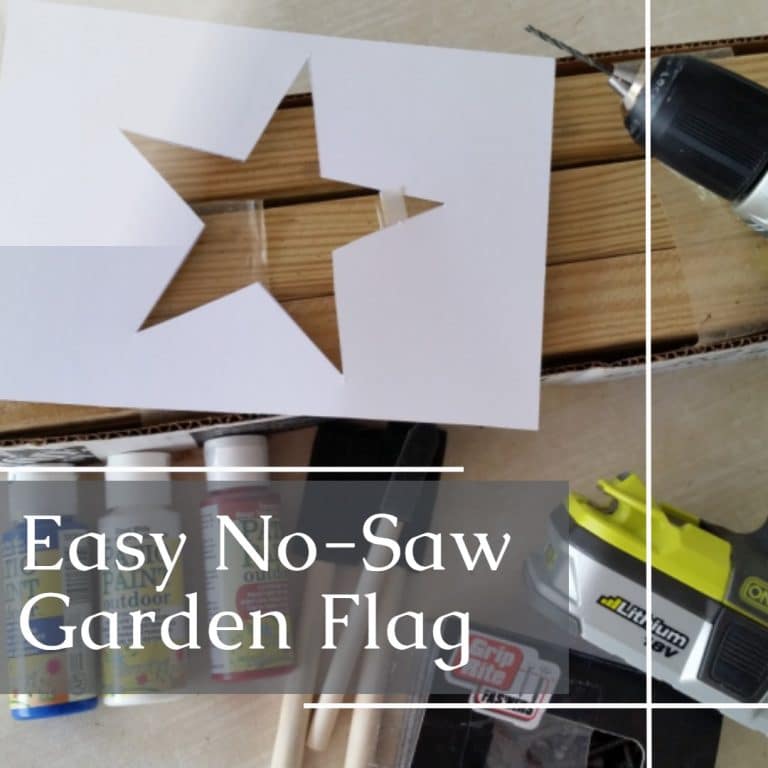 DIY American Flag For Your Garden