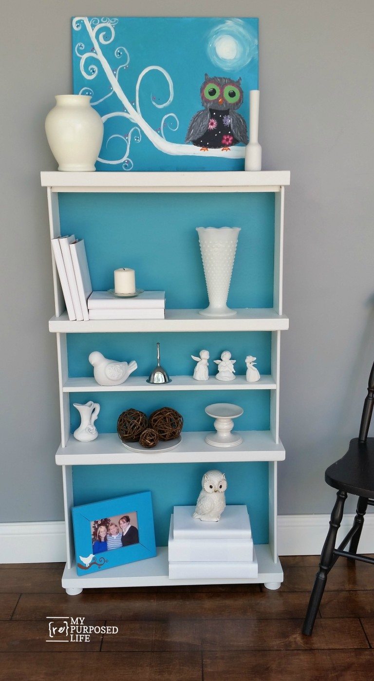 Repurposed Drawers Bookcase