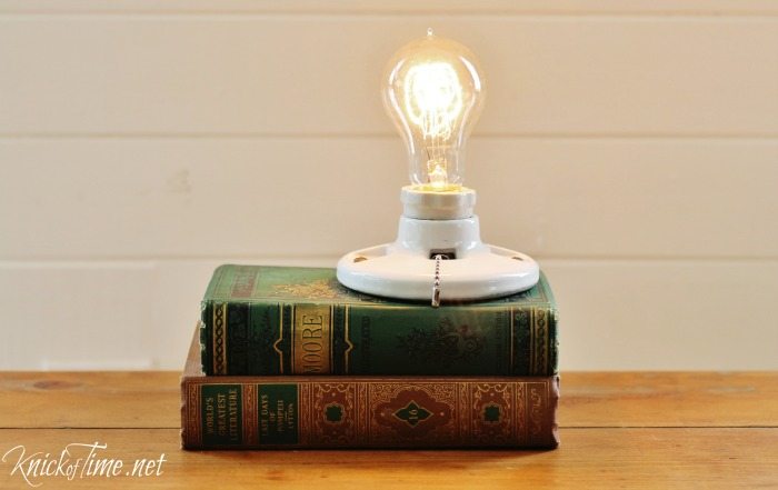upcycled book light
