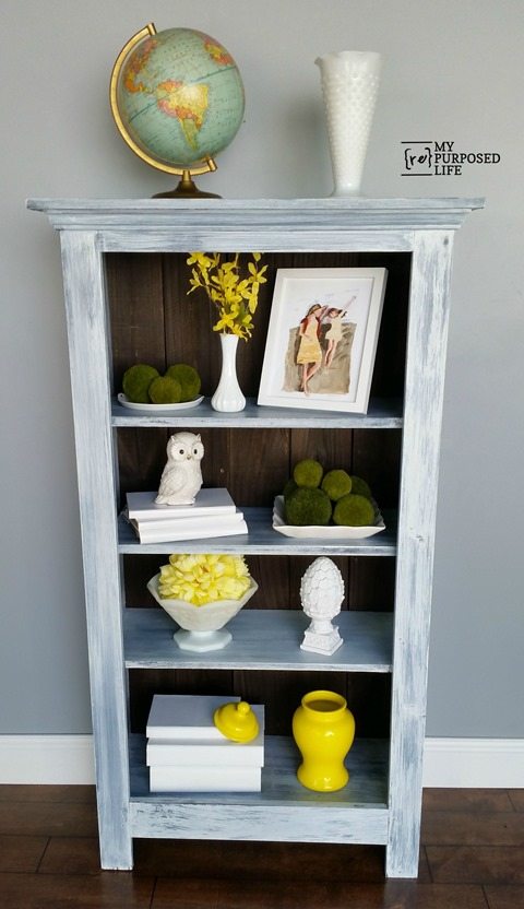 MyRepurposedLife tall diy window cabinet bookshelf