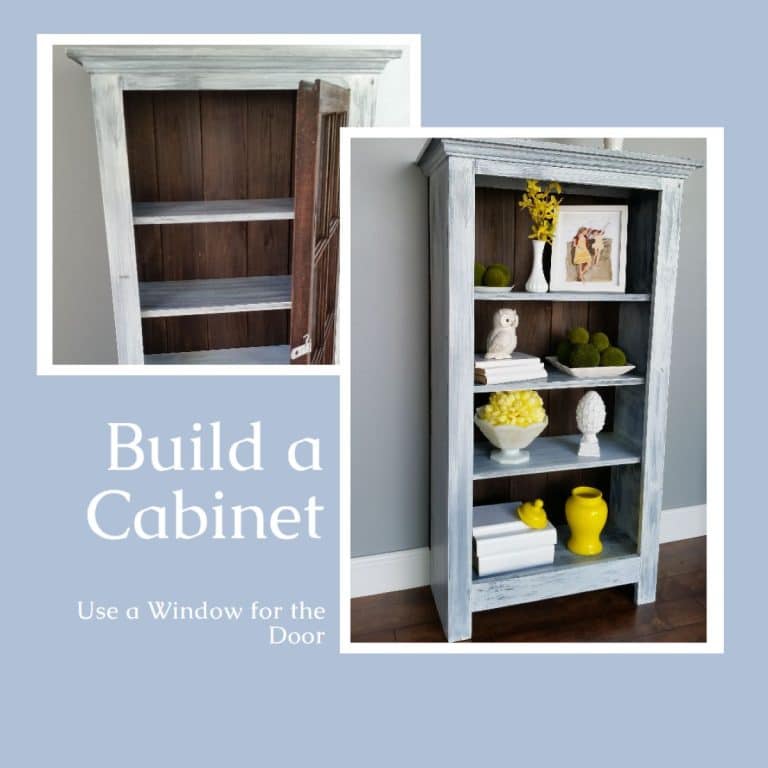 DIY Tall Window Cabinet