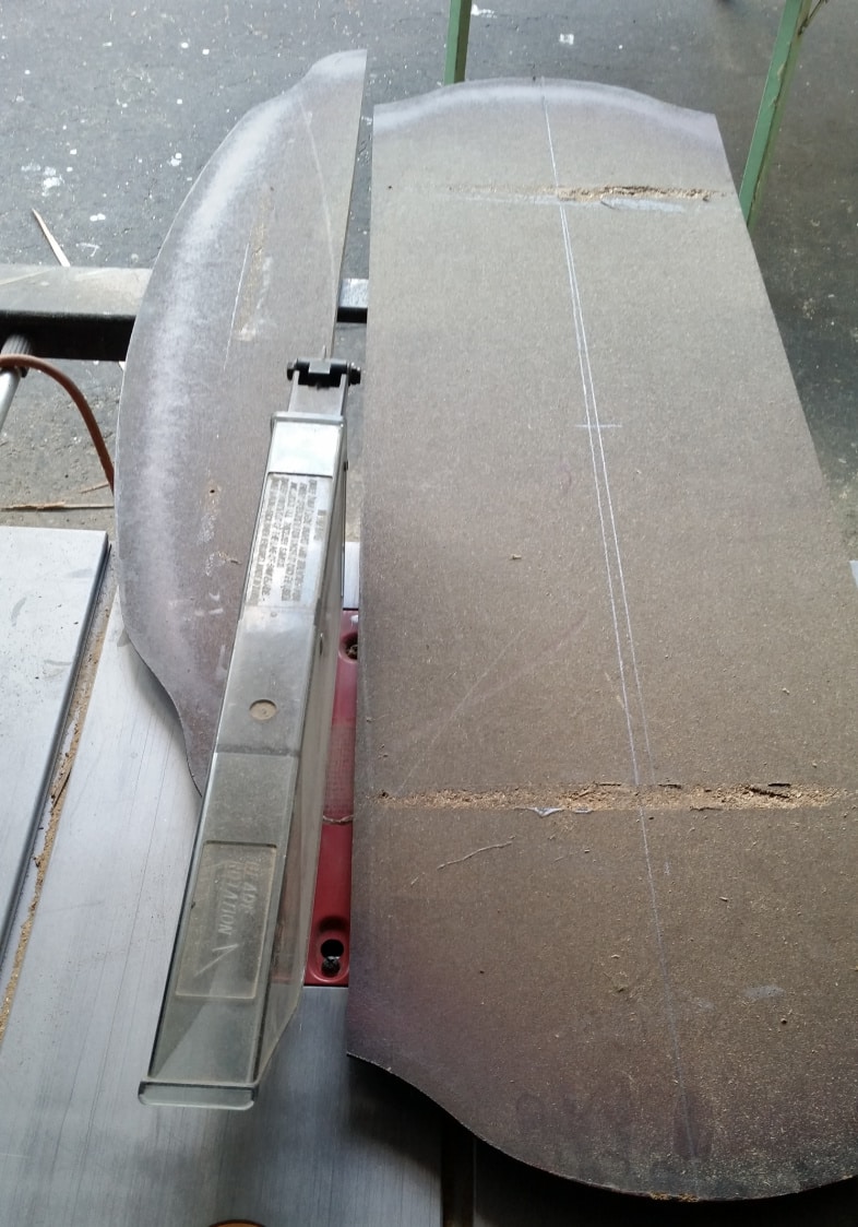 cut table on the table saw