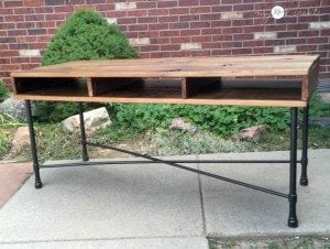 Rustic and Industrial Coffee Table