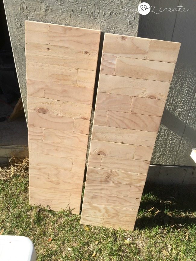 planked boards for art