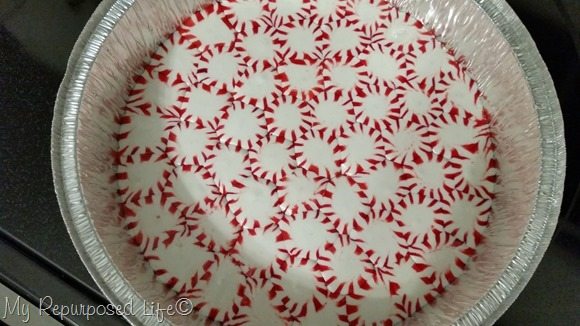 peppermint platter made from dollar store items