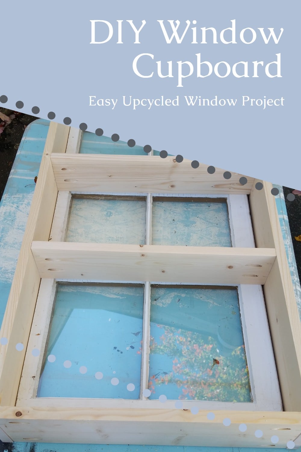 Transform an old window into a charming cupboard with this simple DIY project! Perfect for upcycling and adding unique storage to your home. Get the step-by-step tutorial! via @repurposedlife