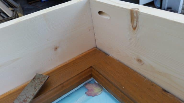 wooden boards with pocket holes