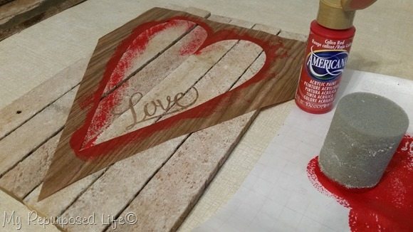 LOVE stencil Valentines DIY decor love-stencil-valentine-decor