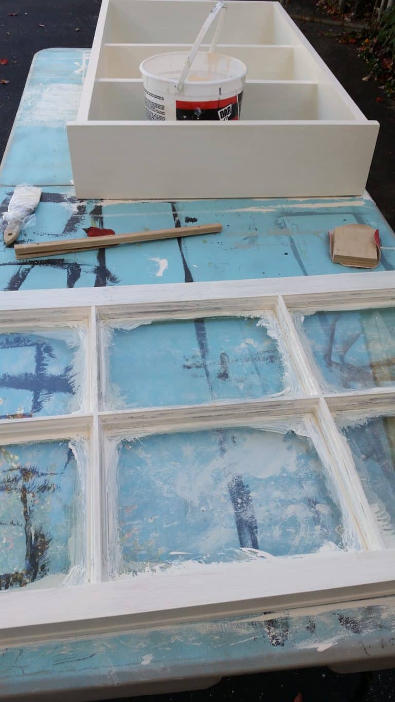 painting the window and the box frame