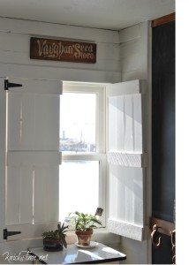 DIY interior farmhouse shutters