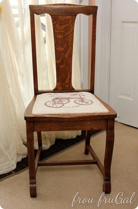 upholstered chair MyRepurposedLife.com