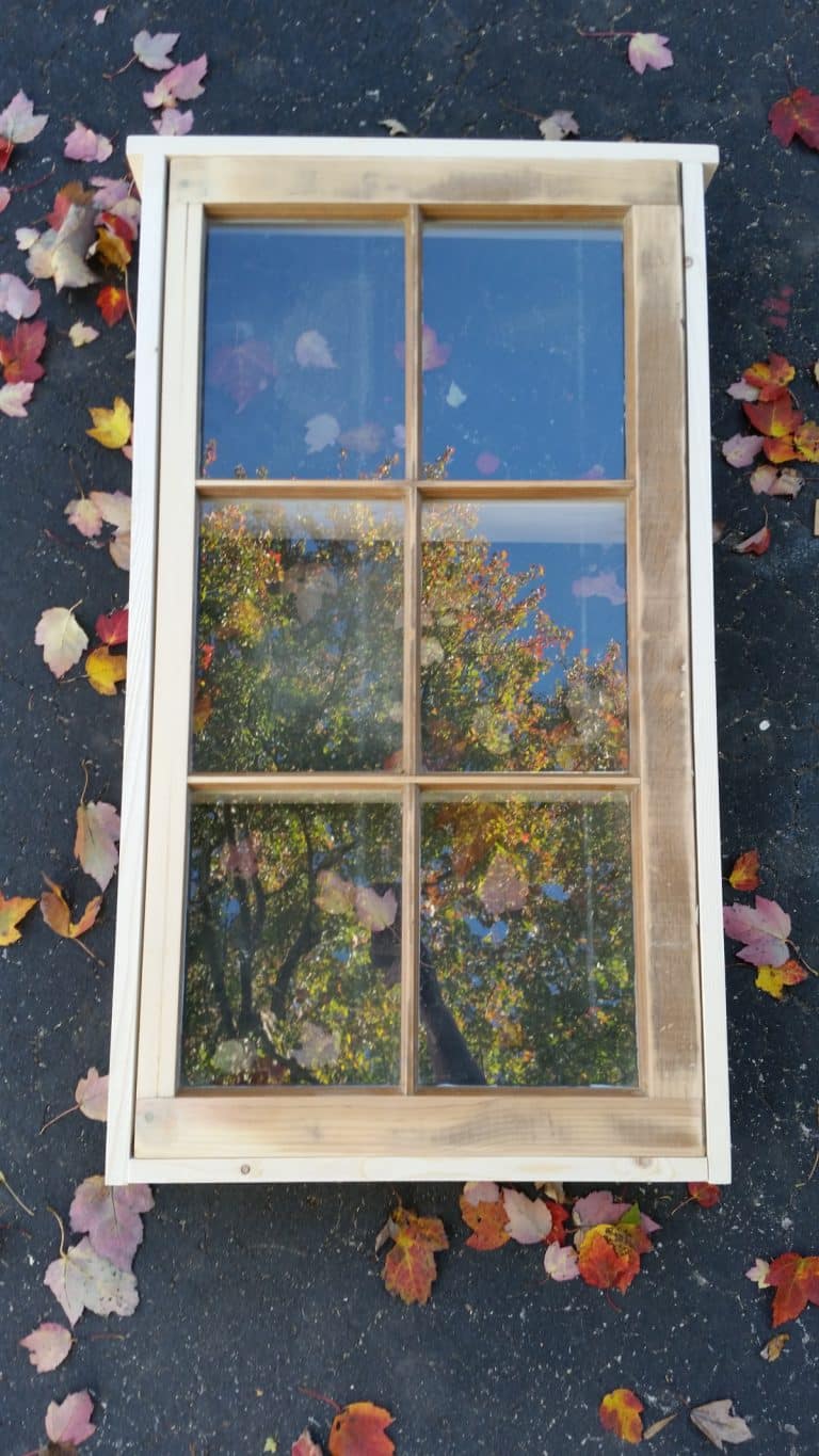 boxed frame with a window