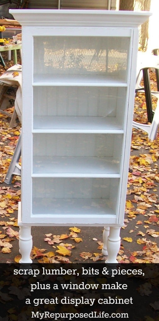 tall window cupboard on legs