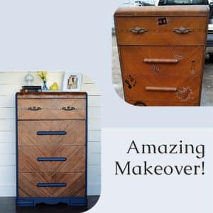 Amazing Waterfall Chest of Drawers Makeover