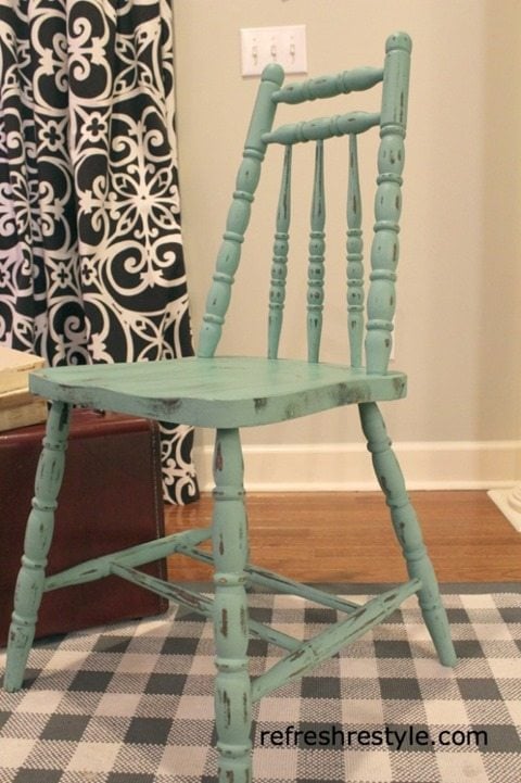 green chair makeover