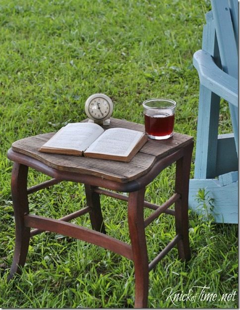 upcycled chair table MyRepurposedLife.com