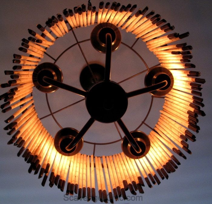 Recycled Book Pages Chandelier, Upcycled Chandelier