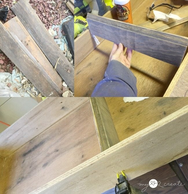 adding trim shelves into drawer