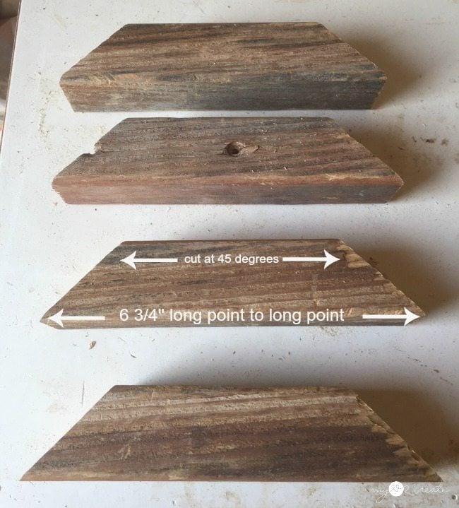 measurements for Reclaimed Wood Shelves brackets