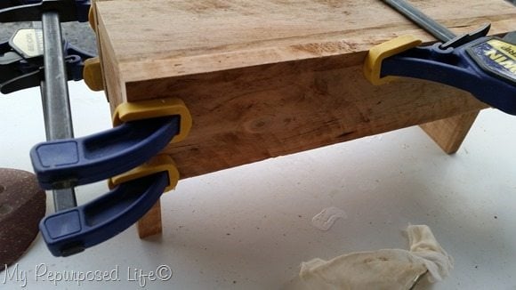 gorilla wood glue clamps pallet caddy centerpiece