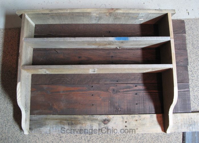 Pallet Wood Storage Organizer Shelf
