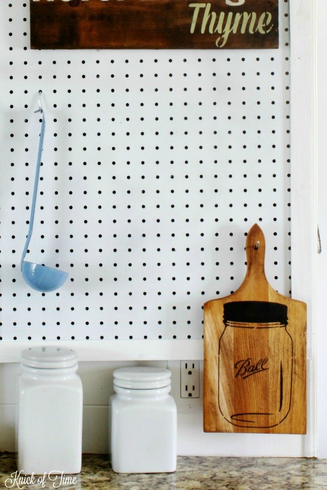 pegboard organization station - Knick of Time