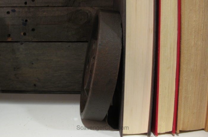 Upcycled, Recycled Weights Book Ends