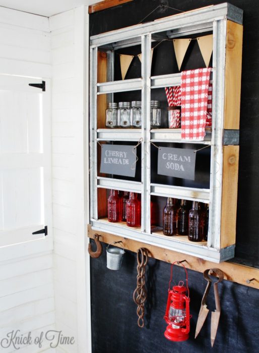 Picture of Repurposed Metal Pallet Wall Shelf - My Repurposed Life®