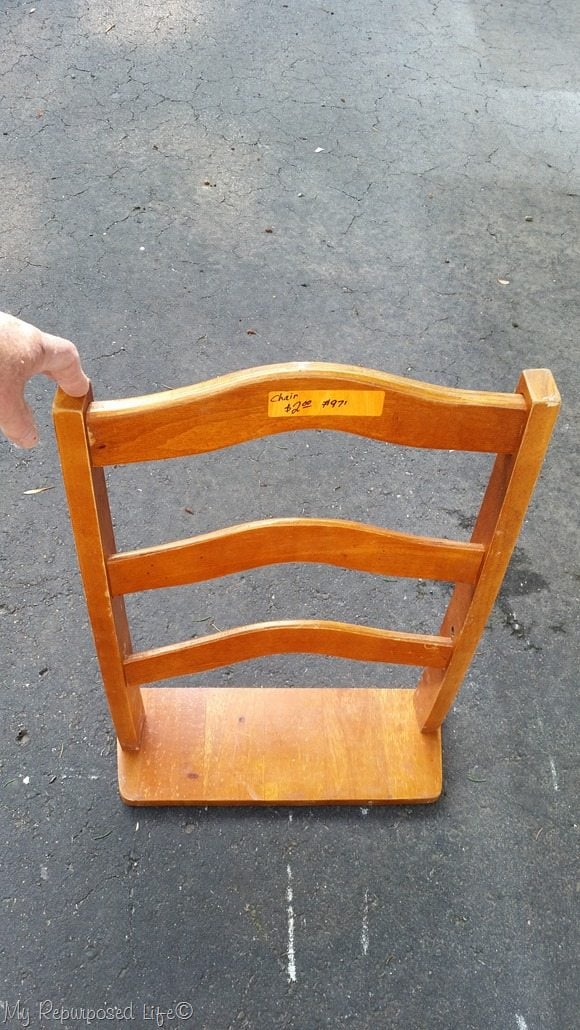 dry fit of chair back shelf