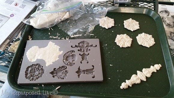 iod molds using paper clay